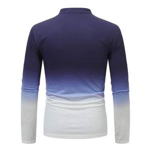 Polo de Golf de Manga Larga para Hombre, 100% Poliéster de Secado Rápido, Estilo Rugby, con Logotipo Bordado Personalizado, Diseño Liso - Product Image 4