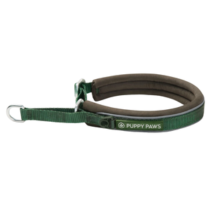 Cushioned Martingale Dog Collar Lime Wave Padded Adjustable Nylon Training Walking Control Collar Soft Comfort - Product Image 1