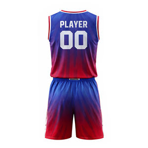 Camiseta de Baloncesto Personalizada de Poliéster Barata, Ropa de Baloncesto Transpirable de Secado Rápido, Jersey y Pantalones Cortos de Baloncesto para Hombre - Product Image 6
