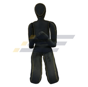 Mannequin de grappling en cuir PU rempli de sable pour l'entraînement au MMA, BJJ, Jiu Jitsu, Arts Martiaux Mixtes et Lutte, 4 pieds de haut, avec bandes de suspension - Product Image 4