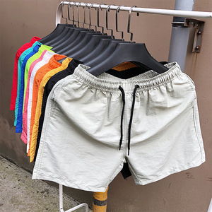 Men's Solid Coral Eco-Friendly Board Shorts with Pockets Drawstring Elastic Waist Quick Dry Casual <b>Swim</b> Shorts - Product Image 2
