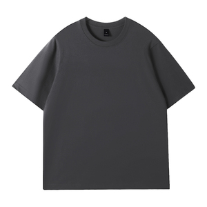 Camiseta de Manga Corta para Hombre, Camiseta de Verano de Media Manga, Cuello Redondo, Color Sólido, Prenda Superior Holgada - Product Image 4