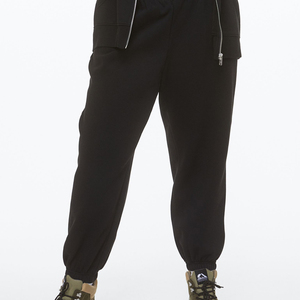 Plus Waffle Cargo Pocket Cargo Lady Plain Color <b>Summer</b> Spring Terry Cotton <b>Pants</b> Casual - Product Image 2