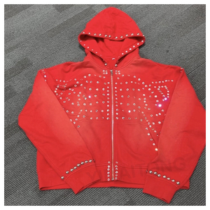 เสื้อฮู้ดดี้ทรงโอเวอร์ไซส์ผ้าคอตตอนฟลีซหนานุ่มสไตล์วินเทจทำสีแบบแอซิดวอช  งานสตรีทแวร์ รับผลิตตามแบบ (OEM) พร้อมสกรีนลายตามสั่ง สำหรับผู้ชายและผู้หญิง - Product Image 5