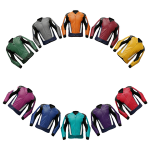 Hot Selling Cowhide Genuine Leather Motorcycle Jacket Breathable Protective Riding Jacket CE Armor Street Sport Biker Jacket - Product Image 1