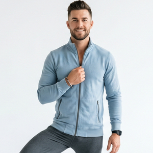<b>Mens</b> Stand Collar Training <b>Jacket</b> Yoga Workout <b>Track</b> <b>Jackets</b> <b>Men</b> Gym Base Layer <b>Jacket</b> Yoga Exercise Slim Fit <b>Jacket</b> <b>Men's</b> - Product Image 4