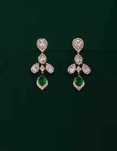 Collier ras de cou en or 18 carats avec diamant cultivé en laboratoire certifié IGI et boucles d'oreilles pour femme, pour mariage et fiançailles - Product Image 2