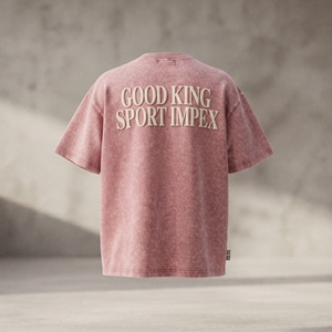 T-shirt Oversize Personnalisé Délavé à l'Acide Homme Femme Coton Lourd Vintage Streetwear Vierge Logo Brodé Décontracté Unisexe - Product Image 2