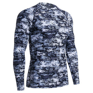 Breathable Men Long Sleeve Performance Rash Guard Athletic <b>Compression</b> <b>Shirt</b> for Swimming <b>Gym</b> Training and Outdoor Fitness - Product Image 1