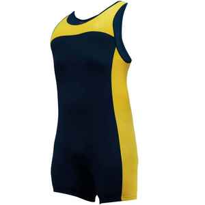 Débardeur de lutte en spandex rouge pour homme avec bordure noire, anti-transpiration, pour adultes sportifs - Product Image 6