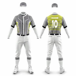 Adults Uniform Custom Men's Baseball Uniform Sportswear Athletic <b>Button</b> Up Jersey with Pants Matching <b>Suit</b> Softball Uniform - Product Image 1