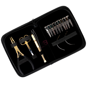 MAGMA BEAUTY Kit de pinces à extensions de cheveux en acier inoxydable à maintien fort pour usage commercial - Product Image 2