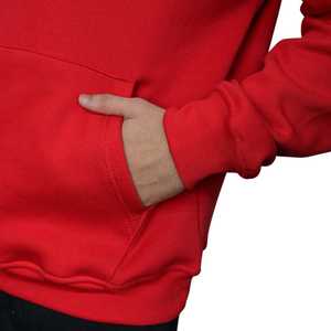 <b>Men's</b> 100% Cotton <b>Pullover</b> Hoodie & Sweatshirts Red Relaxed Fit Casual Streetwear Comfortable Fashion Apparel Wear - Product Image 6