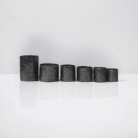 Pot en verre de travail en mosaïque noire fabriquée à la main de haute qualité artisanale indienne luxe en céramique multi-usages décoration d'intérieur Festivals bougie