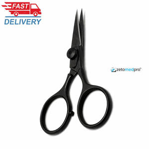 Tijeras de Pesca de Acero Inoxidable Negro Más Vendidas con Hoja Ultra Afilada y Diseño Impermeable Personalizado ZETOMED PRO DIY - Product Image 1