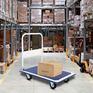 รถเข็นพับได้แบบมีแท่นวาง รับน้ำหนักได้ 660 ปอนด์ สำหรับยกและขนย้ายสิ่งของหนัก - Product Image 2