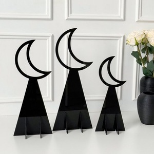 Calendrier du Ramadan en métal avec chiffres rabattables et design en arche pour une décoration de table islamique moderne - Product Image 4
