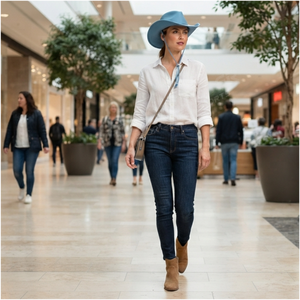 Chapeau en cuir de cow-boy, nouveau chapeau tendance pour femmes, couleur de cuir personnalisée, chapeaux de cow-boy pour les sports d'hiver, les voyages, les fêtes et la pêche - Product Image 5