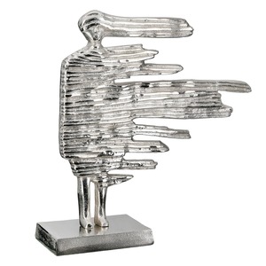 45 cm Height 13 cm Jaffs Exports Handmade Eco-Friendly Durable Aluminium Fish Sculpture Modern Circular Coastal <b>Decor</b> Tabletop - Product Image 1