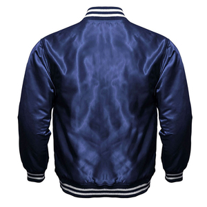 Mens Shiny Satin Winter Hooded College Style <b>Jacket</b> Lightweight Casual Outerwear Crew Neck High Street Fashion Coat Everyday - Product Image 3