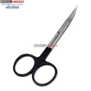 Tijeras Micro Iris de Doble Curvatura TC de Alta Calidad, Rectas y Curvas, de Acero Inoxidable, con Hojas Afiladas, Instrumento Quirúrgico de Precisión - Product Image 4