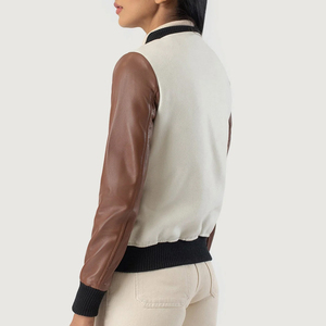 Nouvelle arrivée, veste varsity pour femme à manches longues, tendance, respirante, hiver, vente en gros, meilleur prix, séchage rapide, couleurs personnalisables - Product Image 2