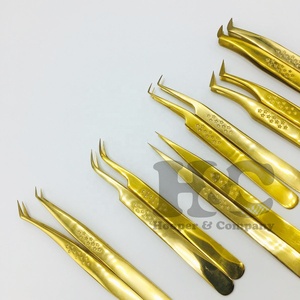 Pince à épiler professionnelle pour extensions de cils, design étoile, acier inoxydable de haute qualité, logo personnalisé, durable, prise en main parfaite, 10 mm - Product Image 5