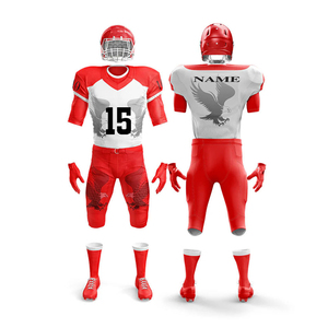 Uniforme de Fútbol Americano Personalizado, Transpirable y de Secado Rápido, para Prácticas Juveniles, Sublimado, con Combinación de Colores del Equipo y Nombre del Jugador - Product Image 4