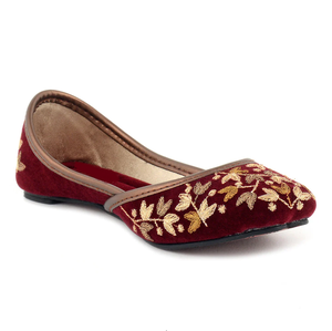 Calzado de Diseño Personalizado con Pedrería de Alta Costura, Zapatos Khussa Elegantes, Jutti Punjabi, Pantuflas Planas, Chanclas, Khussa de Interior para Mujeres - Product Image 3