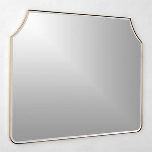 Espejo de Pared Moderno Minimalista con Marco de Hierro, Acabado en Latón Antiguo, Espejo Decorativo de Vanidad, Decoración de Hogar de Lujo - Product Image 3