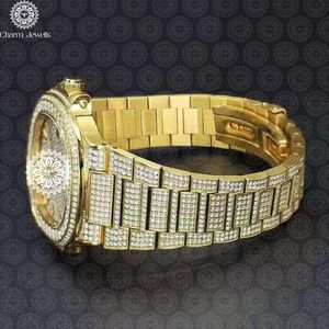 Charm Jewells – boîtier de montre de luxe en acier inoxydable, 40mm, mouvement mécanique analogique, cadran, résistant à l'eau 10 bars, cristal saphir - Product Image 6