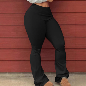 Pantalons de jogging pour femmes de haute qualité, couleur unie, en molleton brossé, taille plus, respirants, séchage rapide, 100% polyester - Product Image 3