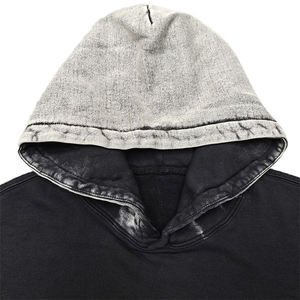 High Quality Custom Logo European and <b>American</b> Style Acid Wash Unisex 100% Cotton Winter <b>Hoodie</b> - Product Image 3