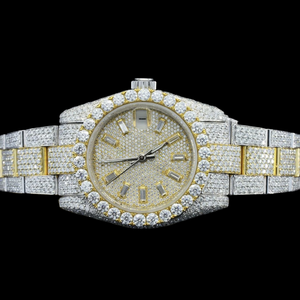 Nueva Joyería Fina para Hombre, de Lujo, en Dos Tonos, con Diamantes Moissanite, Diseño Único, Completamente Cubierta de Piedras, de Acero Inoxidable, Estilo Hip Hop - Product Image 3