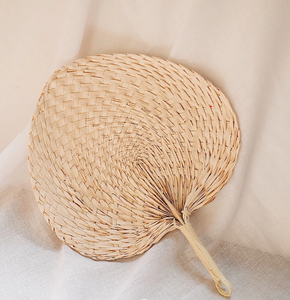 Abanico de mano de bambú natural con pintura colorida - Product Image 5