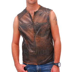 Daily Wear Best Price Leather <b>Vest</b> Custom Size Leather <b>Vest</b> Best Quality Leather <b>Vest</b> For Online Sale - Product Image 2