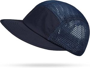 Casquette Trucker Unisexe Bleue en Maille Couleur Unie Respirante Fermeture Arrière Ajustable Chapeau Décontracté d'Été pour Extérieur 56-58CM - Product Image 6