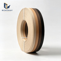 Selbstklebende PVC-Kantenbänder Hochglanz Holzoptik Zierleiste 1x22mm Anpassbare Breite 0,4-3mm für Schranktüren Sperrholz MDF-Platten