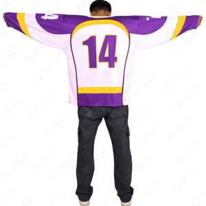 Blaze Fight Wear Alta calidad CustomIce Hockey Jersey O-cuello Manga completa Formal Microfibra Diseño de punto Camisetas para hombres - Product Image 2