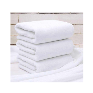 ชุดผ้าขนหนูชายหาดผ้ากำมะหยี่สีขาวเป็นมิตรต่อสิ่งแวดล้อมขนาด75X150ซม. ผ้าคอตตอนผ้าไหมทอโลโก้นุ่มสำหรับเด็ก - Product Image 2