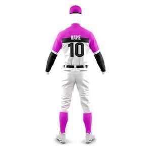 Men's Baseball Uniform Set White Gold Black Sublimated Jersey <b>Pants</b> Custom Name Number 10 Breathable All Seasons - Product Image 5