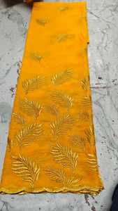Tela de voile de algodón peinado de alta calidad, transpirable, bordada, tradicional, multicolor, túnica sudanesa para mujer, lafaya. - Product Image 3