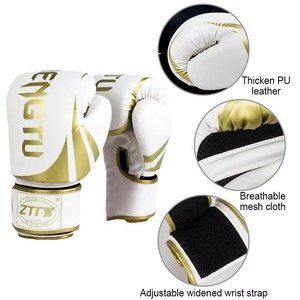 Professional Factory Price OEM ODM Sports Gloves PU Leather Custom Logo Boxing Training Gloves - Product Image 3