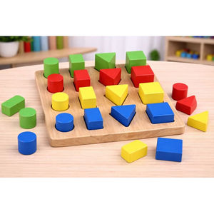 Juguete de Madera con Clavijas para Clasificar, para el Desarrollo de Habilidades, para el Entrenamiento Cerebral de Niños, para Uso en el Aula - Product Image 5