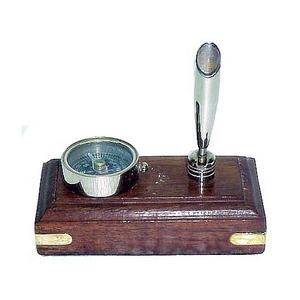 Boussole en laiton professionnelle artisanale indienne de haute qualité pour la survie en plein air Navigation nautique poche Portable étanche - Product Image 1