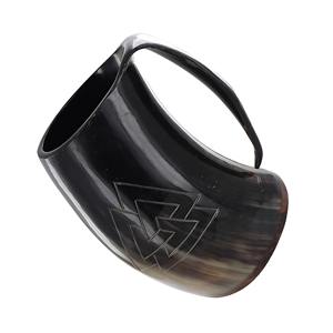 Jarra de cuerno natural Vikinga para beber vino o cerveza, tazas únicas perfectas para fiestas, bodas y otras celebraciones. 2026 - Product Image 4