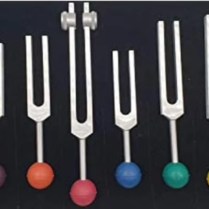 9 Diapasons Solfeggio avec balles en caoutchouc pour la réparation du DNA, la guérison sonore et le champ énergétique sonore, avec mallette, en velours élégant - Product Image 1