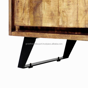 Aparador Industrial de 3 puertas más vendido de Europa, almacenamiento multiusos de madera para el hogar, Bar, sala de estar - Product Image 4