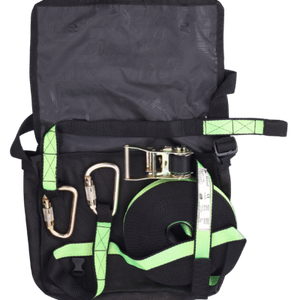 Kit de harnais de sécurité antichute avec corde réglable et mousqueton en métal pour l'entraînement en escalade - Product Image 1