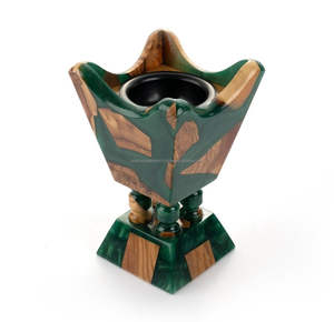 Wholesale Price Wood Resin Incense <b>Burner</b> Home Decor <b>Oud</b> Holder Custom Logo Wood Resin Mubakhar Moroccan Style Bakhoor <b>Burner</b> - Product Image 4